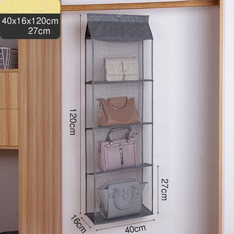 Three-dimensional Six-grid Storage Bag Storage Bag Creative Sundries Bag Daily Storage Non-woven Hanging Dust Bag