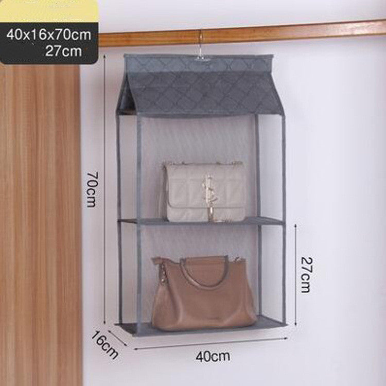 Three-dimensional Six-grid Storage Bag Storage Bag Creative Sundries Bag Daily Storage Non-woven Hanging Dust Bag