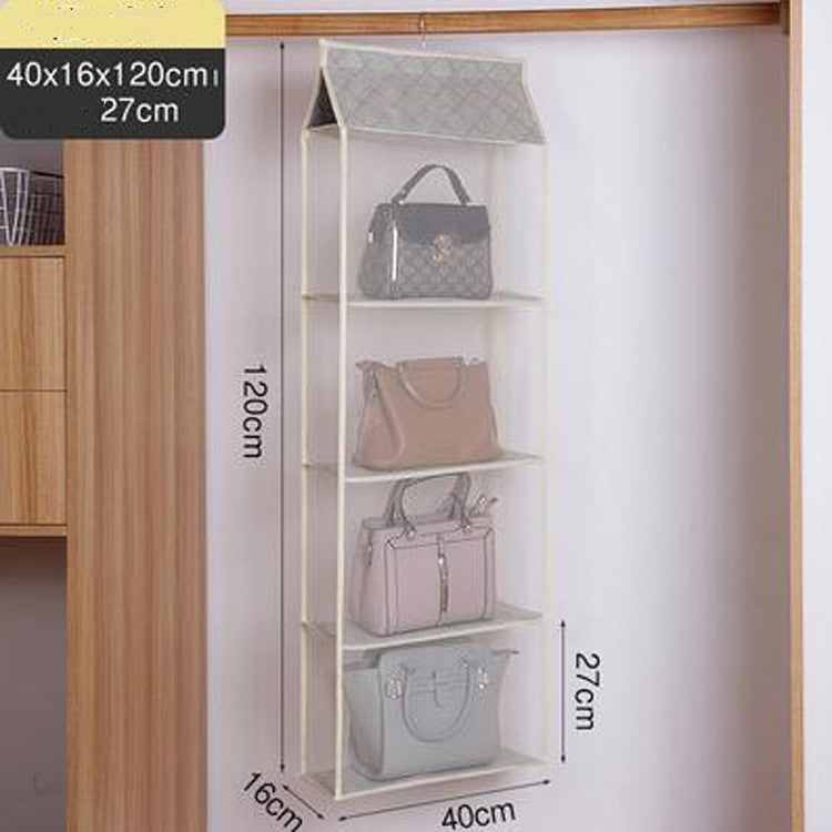 Three-dimensional Six-grid Storage Bag Storage Bag Creative Sundries Bag Daily Storage Non-woven Hanging Dust Bag