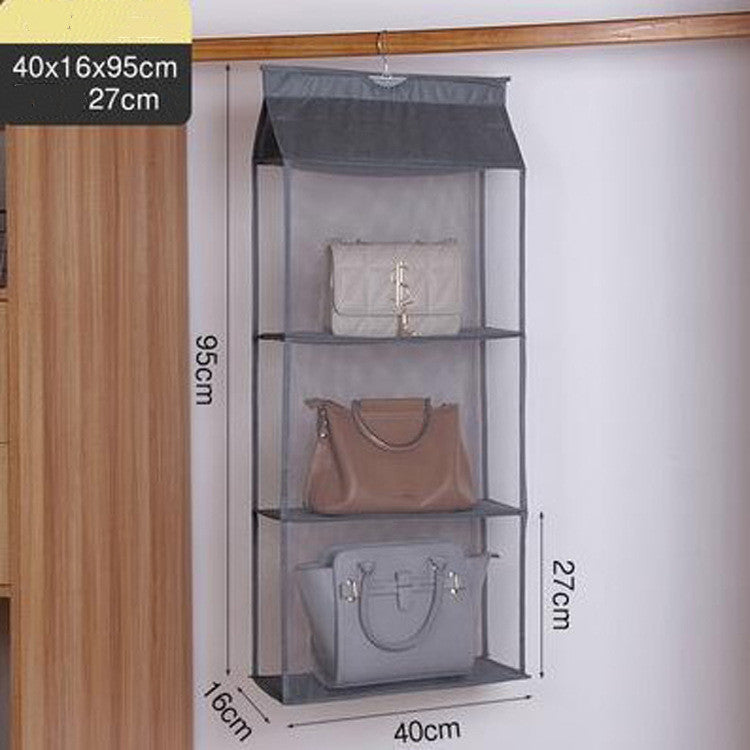 Three-dimensional Six-grid Storage Bag Storage Bag Creative Sundries Bag Daily Storage Non-woven Hanging Dust Bag