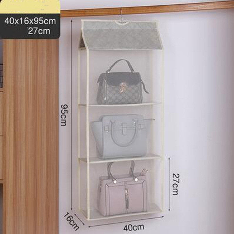 Three-dimensional Six-grid Storage Bag Storage Bag Creative Sundries Bag Daily Storage Non-woven Hanging Dust Bag