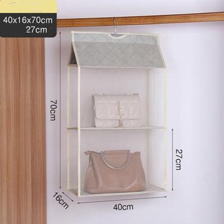 Three-dimensional Six-grid Storage Bag Storage Bag Creative Sundries Bag Daily Storage Non-woven Hanging Dust Bag