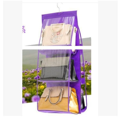 Three-dimensional Six-grid Storage Bag Storage Bag Creative Sundries Bag Daily Storage Non-woven Hanging Dust Bag