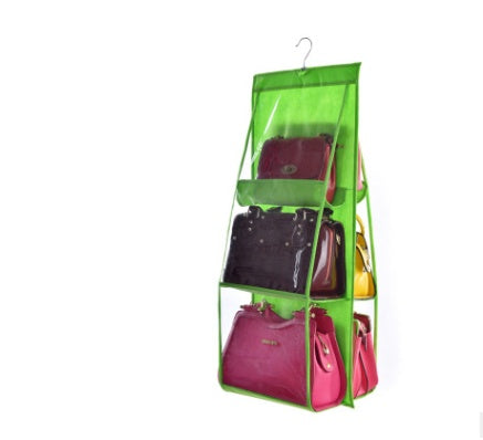 Three-dimensional Six-grid Storage Bag Storage Bag Creative Sundries Bag Daily Storage Non-woven Hanging Dust Bag