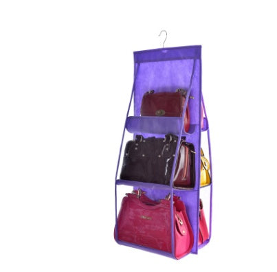 Three-dimensional Six-grid Storage Bag Storage Bag Creative Sundries Bag Daily Storage Non-woven Hanging Dust Bag